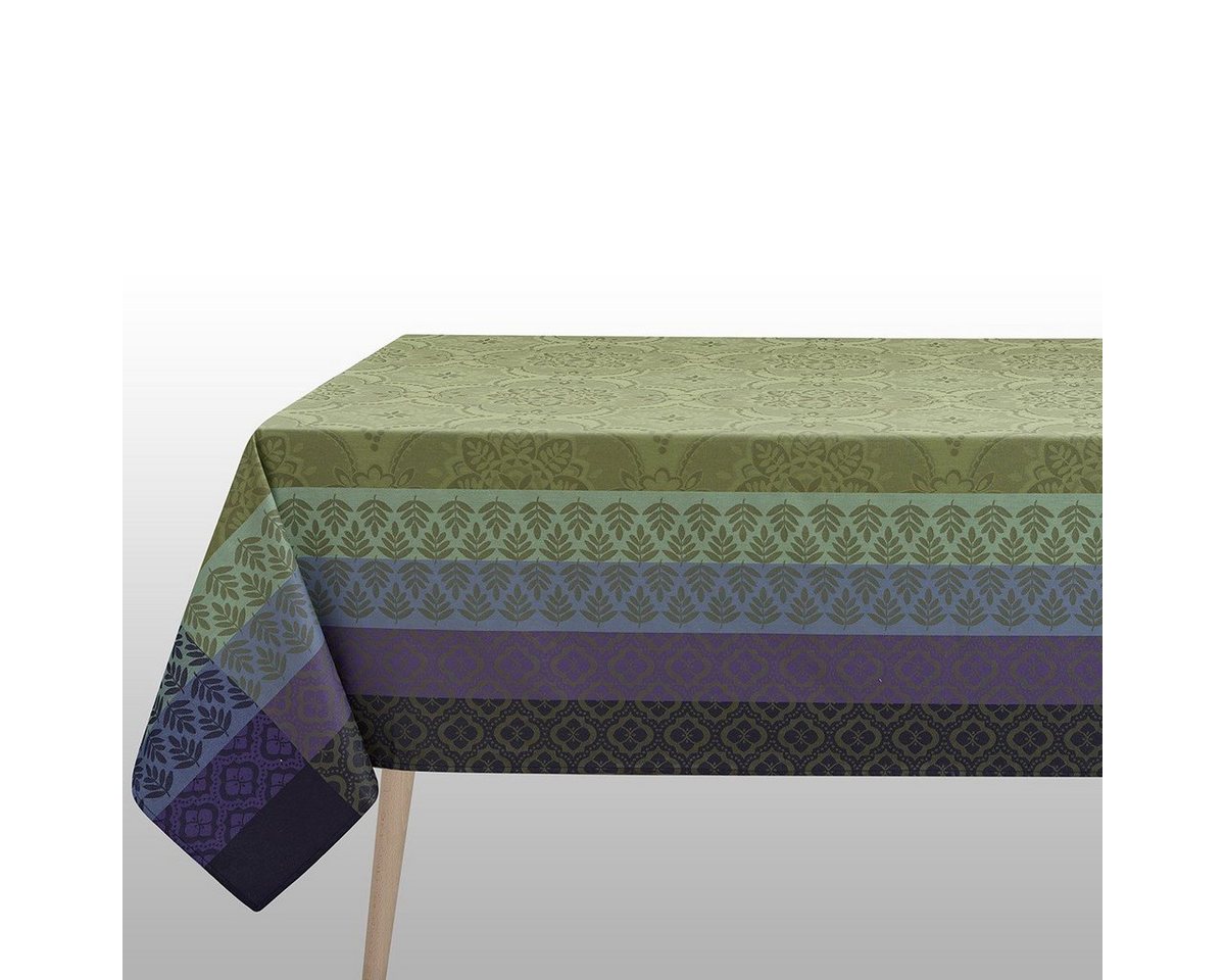 Le Jacquard Francais Tischdecke Beschichtete Tischdecke Bastide Olive 150x150 cm, jacquard-gewebt von Le Jacquard Francais