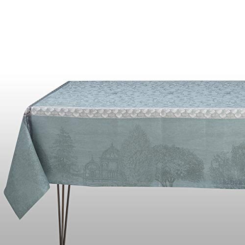 Le Jacquard Francais Tischdecke Serviette Tischset Tischläufer Serie Symphonie Baroque Fumee 100% leinen (Tischdecke 120 x 120 cm) von Le Jacquard Francais