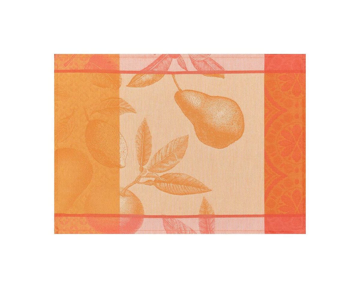 Platzset, Beschichtete Tischsets (2x Set) Arriere-Pays Melon 36x50 cm, Le Jacquard Francais, (Set, 2-St), beschichtet von Le Jacquard Francais