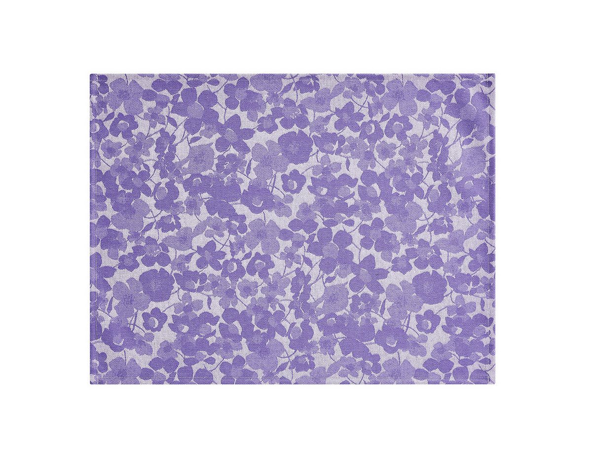 Platzset, Beschichtete Tischsets (2x Set) A La Carte Mille-Fleurs Violet 36x48, Le Jacquard Francais, (Set, 2-St), beschichtet von Le Jacquard Francais