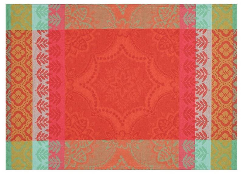Le Jacquard Francais Platzset Beschichtete Tischsets (2x Set) Bastide Poivron 38x52 cm, (Set, 2-St), beschichtet von Le Jacquard Francais