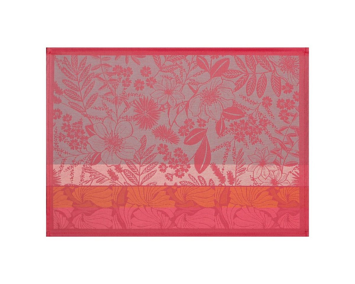 Platzset, Beschichtete Tischsets (2x Set) Cottage Fleury 36x50 cm, Le Jacquard Francais, (Set, 2-St), beschichtet von Le Jacquard Francais