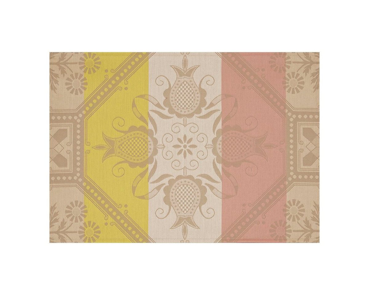 Platzset, Beschichtete Tischsets (2x Set) Hacienda Gres 36x50 cm, Le Jacquard Francais, (Set, 2-St), beschichtet von Le Jacquard Francais