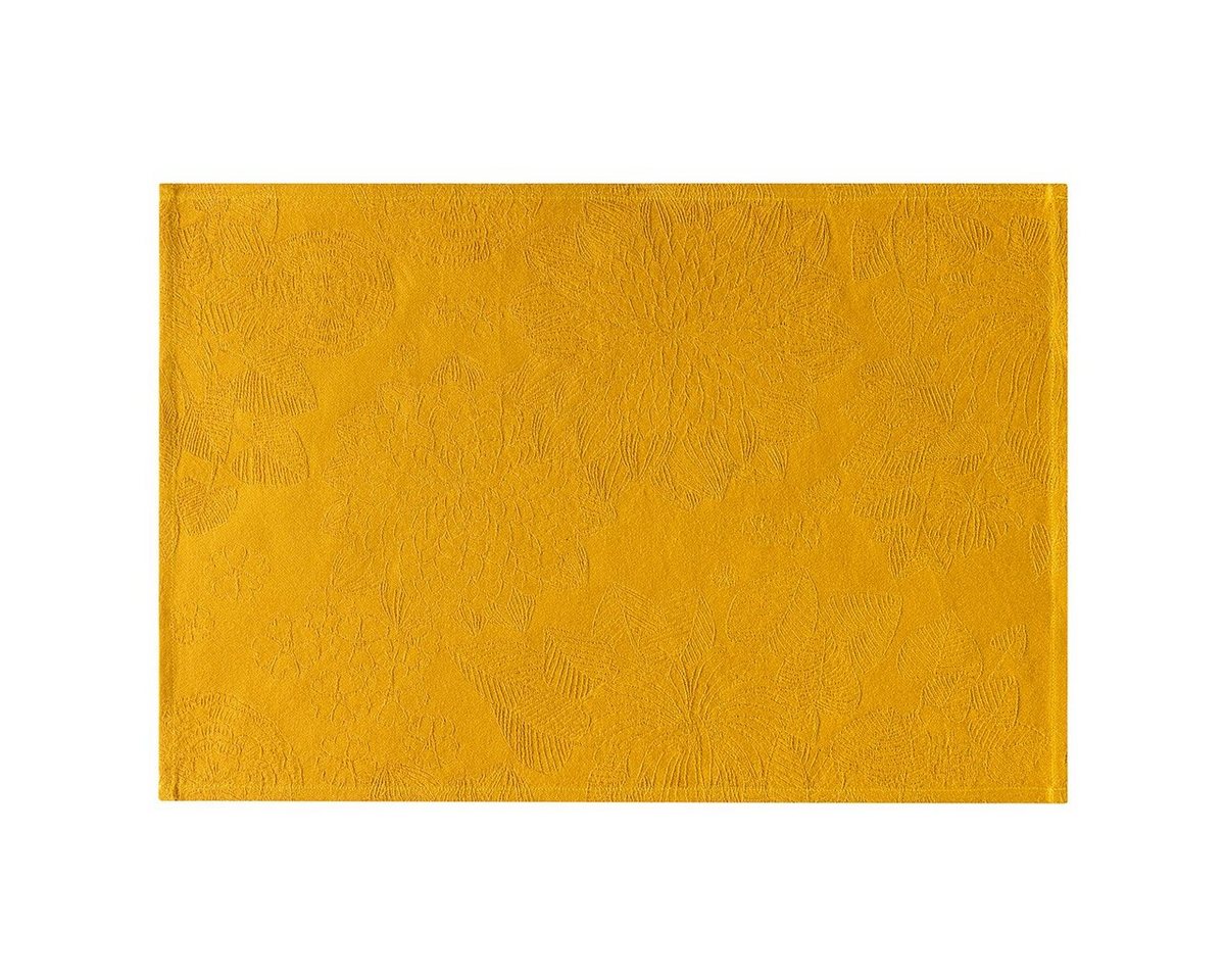 Platzset, Beschichtete Tischsets (2x Set) Marie-Galante Moutarde 38x52 cm, Le Jacquard Francais, (Set, 2-St), beschichtet von Le Jacquard Francais