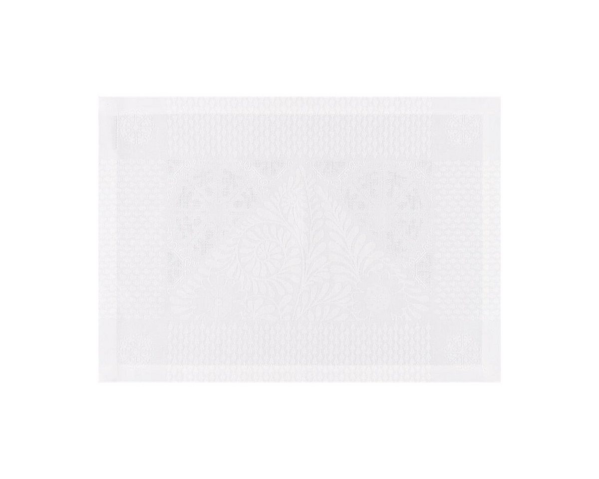 Le Jacquard Francais Platzset Tischsets (2x Set) Bosphore Blanc 38x54 cm, (Set, 2-St), unbehandelt von Le Jacquard Francais