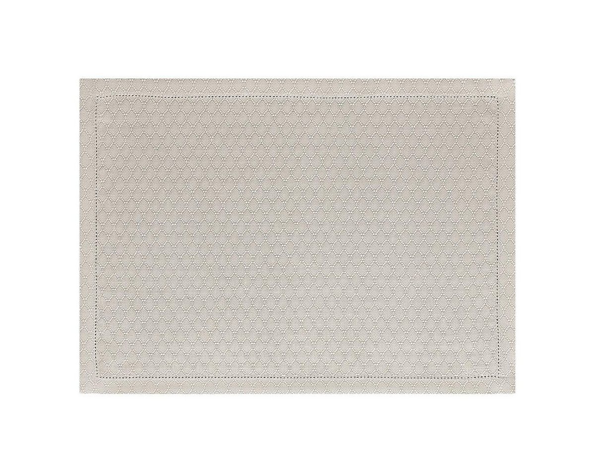 Le Jacquard Francais Platzset Tischsets (2x Set) Portofino Geo Sabbia 36x50 cm, (Set, 2-St), unbehandelt von Le Jacquard Francais