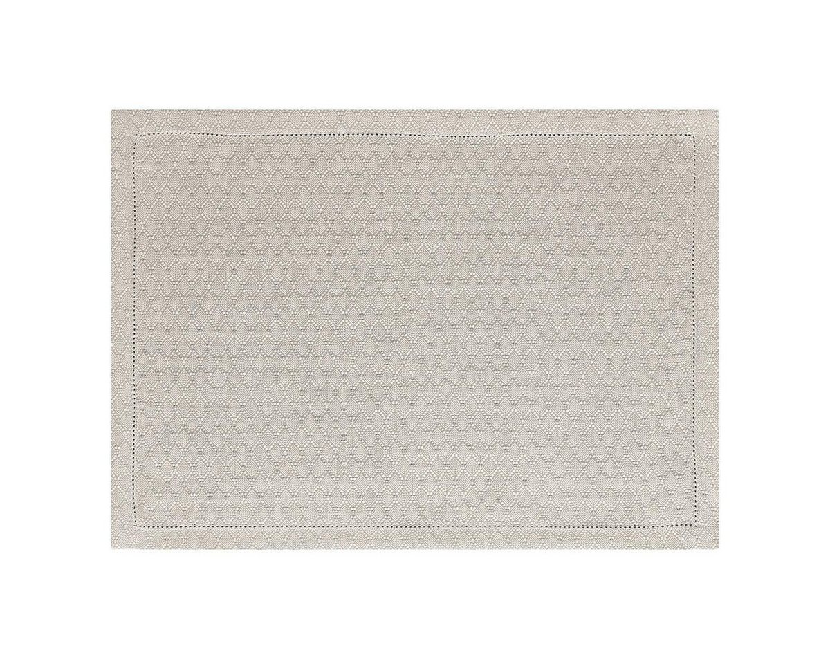 Platzset, Tischsets (2x Set) Portofino Geo Sabbia 36x50 cm, Le Jacquard Francais, (Set, 2-St), unbehandelt von Le Jacquard Francais