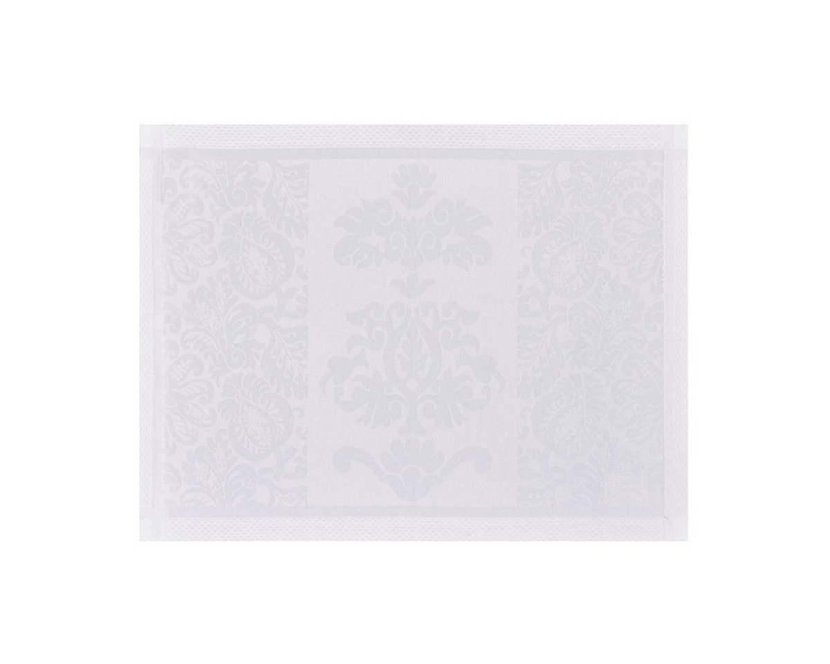 Platzset, Tischsets (2x Set) Siena Blanc 41x58 cm, Le Jacquard Francais, (Set, 2-St), fleckabweisend von Le Jacquard Francais