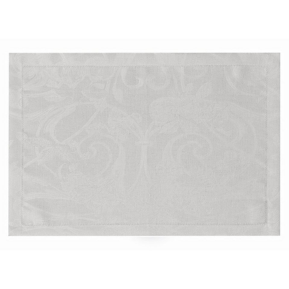 Platzset, Tischsets (2x Set) Tivoli Perle 38x50 cm, Le Jacquard Francais, (Set, 2-St), unbehandelt von Le Jacquard Francais