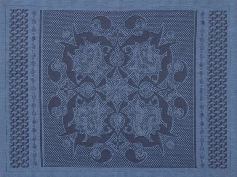 Le Jacquard Francais Platzset Tischsets (2x Set) Palais Vénitien Adriatique 36x50 cm, (Set, 2-St), unbehandelt von Le Jacquard Francais