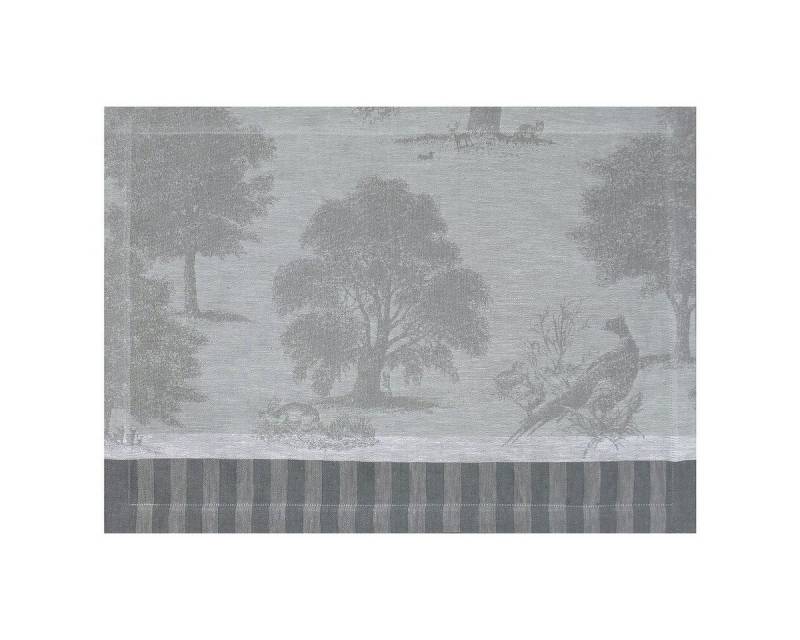 Le Jacquard Francais Platzset Tischsets (2x Set) Souveraine Argent 36x50 cm, (Set, 2-St), fleckabweisend von Le Jacquard Francais