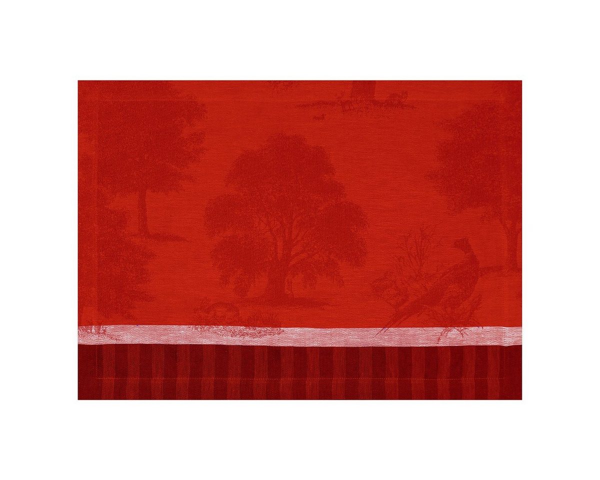 Le Jacquard Francais Platzset Tischsets (2x Set) Souveraine Carmin 36x50 cm, (Set, 2-St), fleckabweisend von Le Jacquard Francais