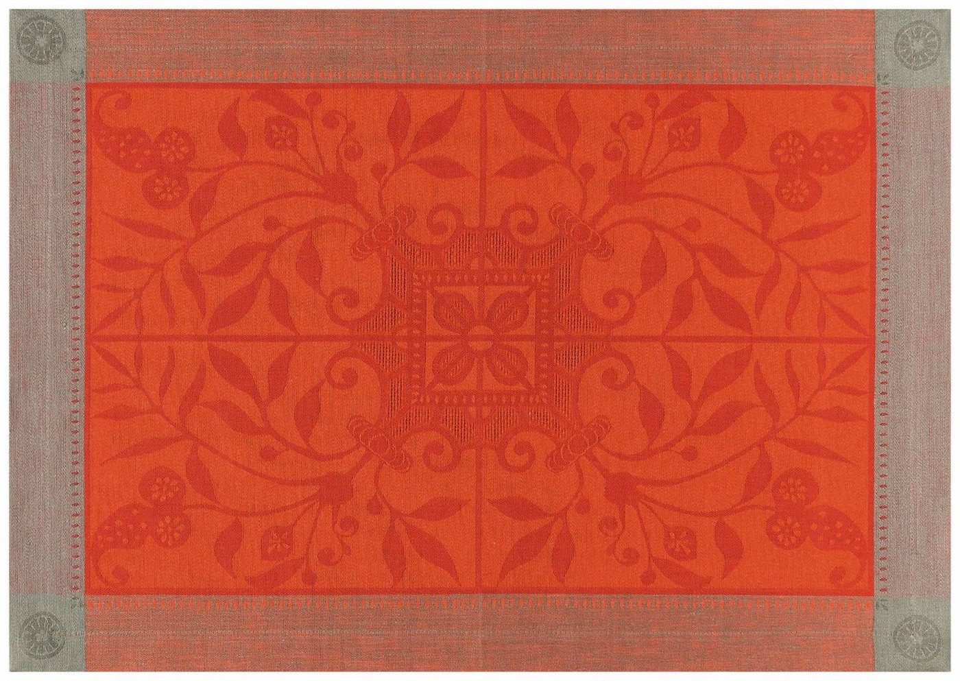 Le Jacquard Francais Platzset Tischsets (2x Set) Venezia Cornaline 54x38 cm, (Set, 2-St), fleckabweisend von Le Jacquard Francais