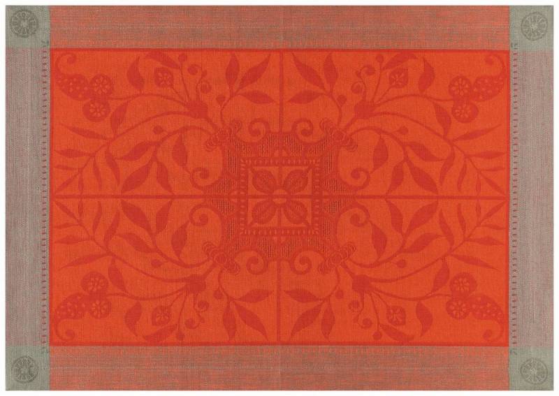 Le Jacquard Francais Platzset Tischsets (2x Set) Venezia Cornaline 54x38 cm, (Set, 2-St), fleckabweisend von Le Jacquard Francais