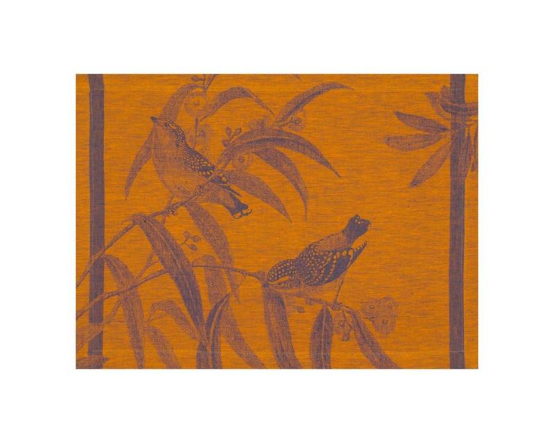 Le Jacquard Francais Platzset Tischsets (2x Set) Voliere Nocturne 38x54 cm, (Set, 2-St), unbehandelt von Le Jacquard Francais