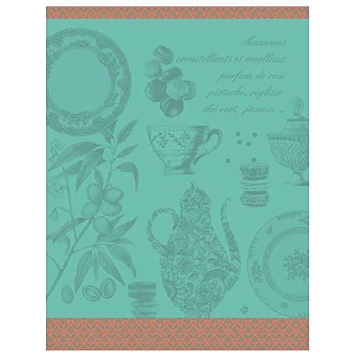 Le Jacquard Francais 26319 Geschirrtuch Macarons Mint 60 x 80 cm von LE JACQUARD FRANÇAIS