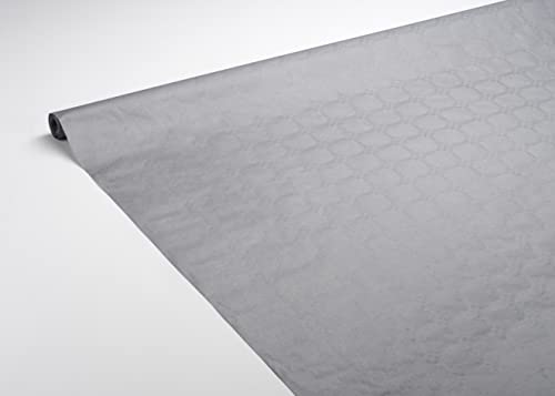 LE NAPPAGE ARTS DE LA TABLE Tischtuchrolle aus Damastpapier 1,18 x 7 m 100% Natur Grau von Le Nappage