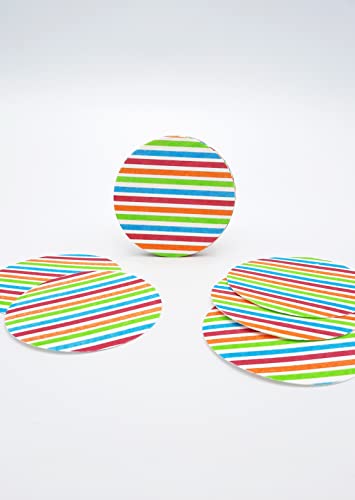 Le Nappage 61202LN 20 Untersetzer aus reiner Zellstoffwatte, Durchmesser 9 cm, Kinderparty, Papier von Le Nappage