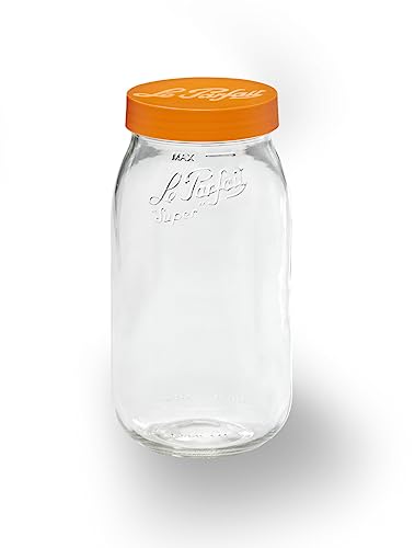 Le Parfait Bocal à vis 2L Einmachgläser, Glas, durchsichtig, 2 l von Le Parfait