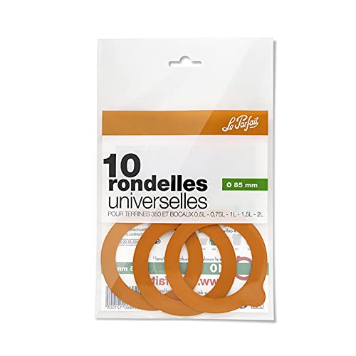 Le Parfait Universal-Unterlegscheiben für Einmachgläser, Durchmesser 85 mm, 10 Stück Le Parfait Universal-Unterlegscheiben für Einmachgläser, Durchmesser 85 mm, 10 Stück von Le Parfait