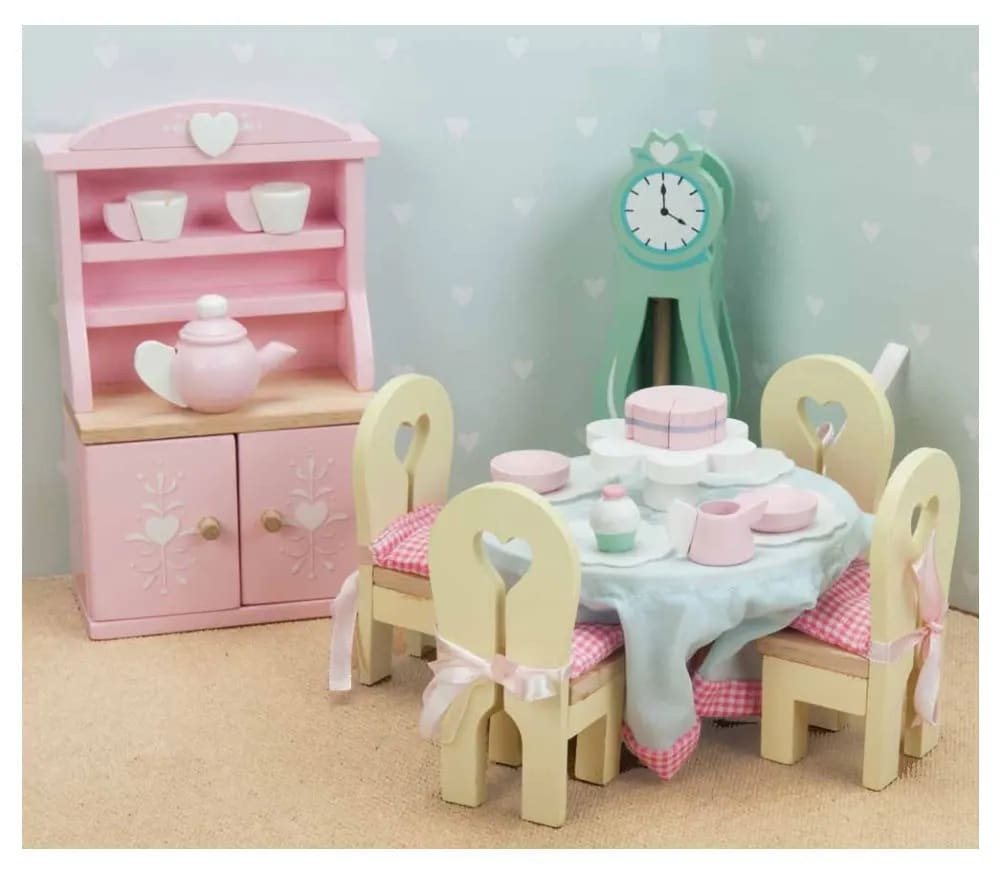 Le Toy Van Esszimmer-Set Le Toy Van Puppenhaus Zubehör Esszimmer Daisy Lane von Le Toy Van