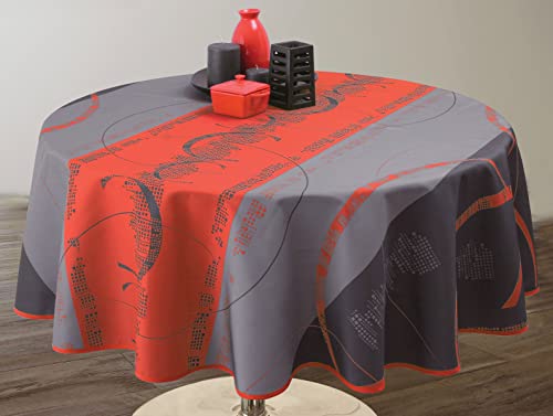 Le linge de Jules Tischdecke, Polyester, Rot, 160 cm cm von Le linge de Jules