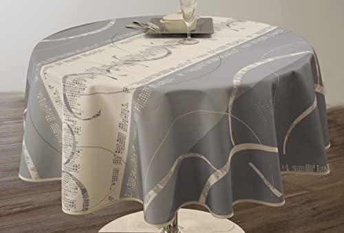 Le linge de Jules Tischdecke, Polyester, Grau, 160 cm cm von Le linge de Jules