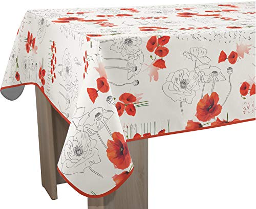 Le linge de Jules Tischdecke, Polyester, Rot, Rechteckig 150 x 200 cm von Le linge de Jules