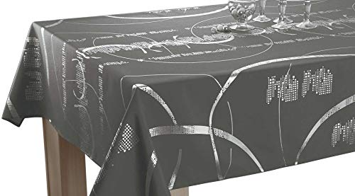 Le linge de Jules Tischdecke Shiny Rechteckige 150x350 cm - Pflegeleicht - Dunkelgrau mit glänzende-Motiven Le linge de Jules Tischdecke Shiny Rechteckige 150x350 cm - Pflegeleicht - Dunkelgrau mit glänzende-Motiven von Le linge de Jules