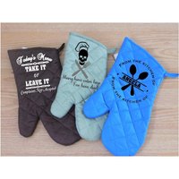 Personalisierte Und Lustige Spruch Ofenhandschuh Geschenksets-Homewarming Geschenke-Hochzeitsgeschenke von LeAngelaDesigns