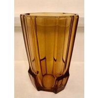 Art Deco/Moser/Böhmen/Bernsteinvase/Tschechoslowakei/1930 von LeBeauVieux