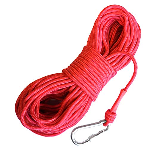 LeBigMag® | Outdoor Seil | sehr reißfest | mit Schraubkarabiner | Kein Kletterseil (kein Dehnungsseil) (Seil 30 m | ø 6 mm | Schraubkarabiner |) von LeBigMag