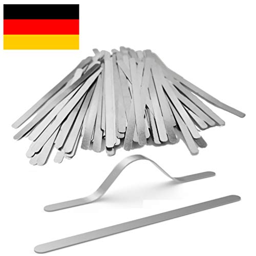 LeBigMag | 200 Aluminium Nasenbügel/Nose Bridge | 85 x 5 x 0,5 mm | rostfrei | Kochfest von LeBigMag