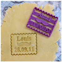 Petit Beurre Vorname Und Schnurrbart-Ausstecher | Anpassbar Petit Beurre Vorname Und Schnurrbart-Ausstecher | Anpassbar von LeCuisinier