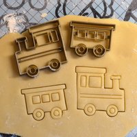 Zug-Ausstecher. Ausstecher Für Lokomotiven Und Waggons. Keks Trainieren. Transport-Cookie Zug-Ausstecher. Ausstecher Für Lokomotiven Und Waggons. Keks Trainieren. Transport-Cookie von LeCuisinier