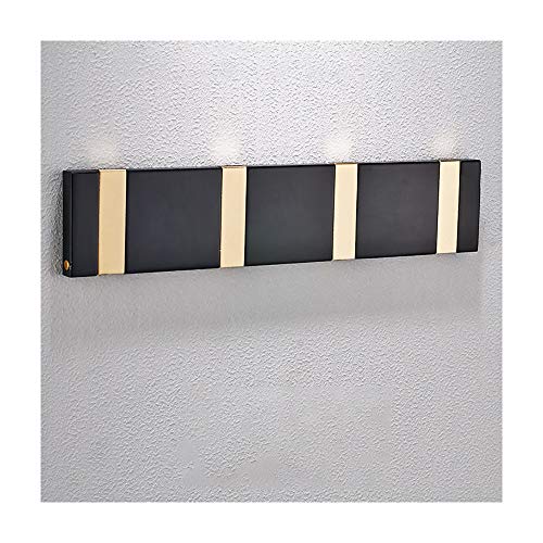 Kleiderhaken für die Wand, zusammenklappbar, Bademantelhaken mit 4 Haken, selbstklebender Garderobenständer, Wand-Handtuchhaken aus Aluminium, robuster Kleiderhaken, zum Aufhängen von Handtuchschals von LeGDOr