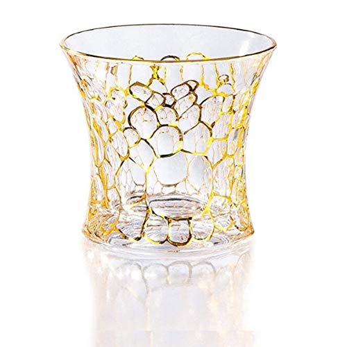 LeGDOr Flaschenregal Weinregal Weinglashalter Vergoldung Gold Kristall Usquebaugh Weinbecher Whiskyglas Whiskygläser Brandy Snifters (Farbe: D) von LeGDOr