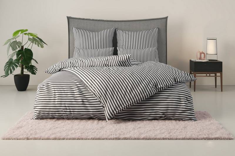 LeGer Home by Lena Gercke Bettwäsche Linnea, Renforcé, 2 teilig, aus 100% Baumwolle, Streifendesign von LeGer Home by Lena Gercke