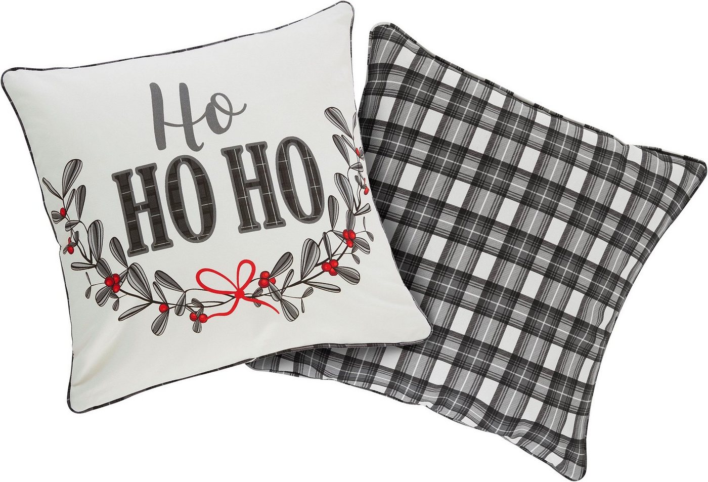 Kissenbezüge Mileja Kissenhülle, für Weihnachten & Winter, OEKO-TEX® zertifiziert, LeGer Home by Lena Gercke (2 Stück) von LeGer Home by Lena Gercke