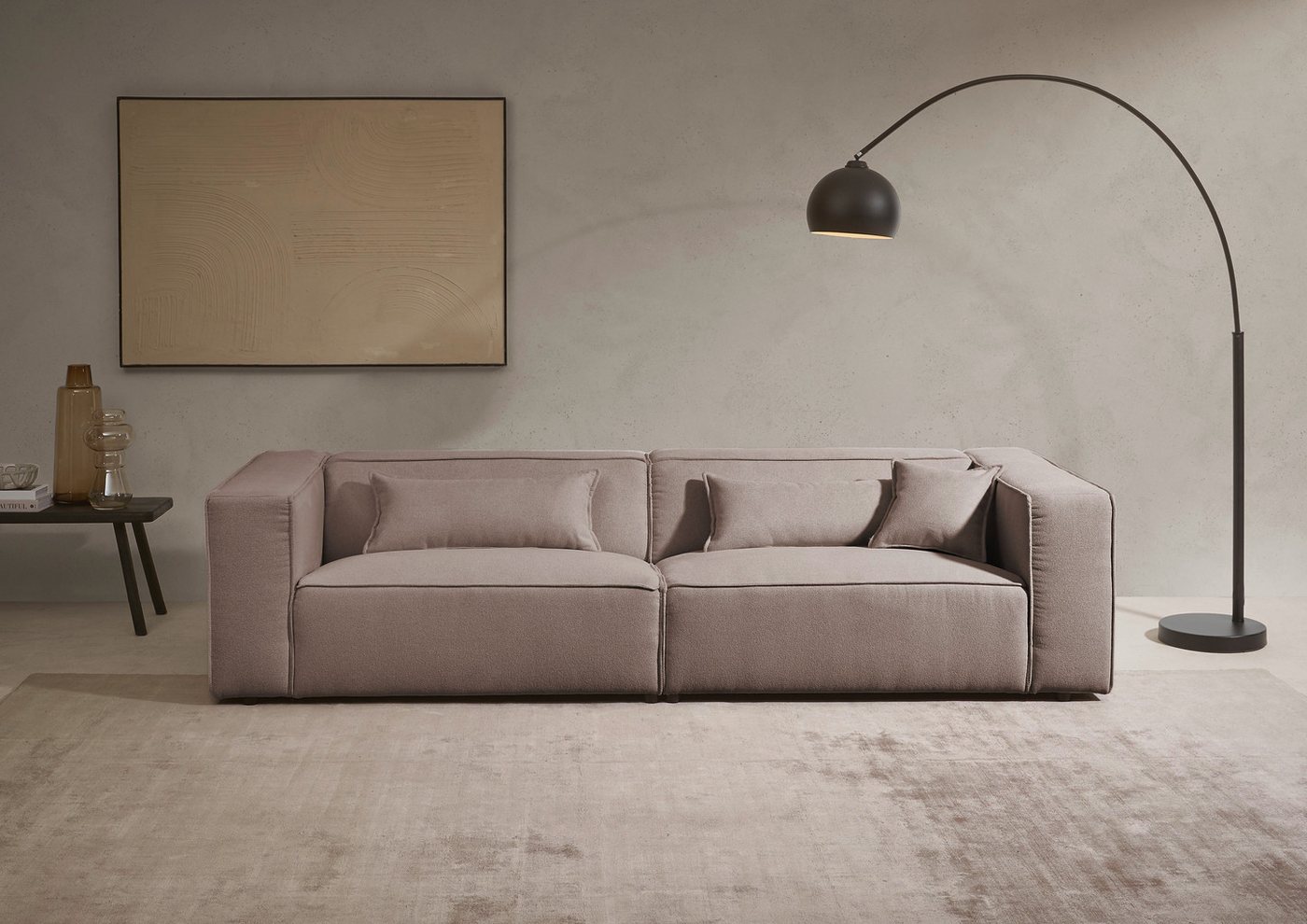 LeGer Home by Lena Gercke 3-Sitzer PIARA, Couch mit Kedernaht, Sofa in Cord oder Leinenoptik, schwarze Füße, bequemer Sitzkomfort LeGer Home by Lena Gercke 3-Sitzer PIARA, Couch mit Kedernaht, Sofa in Cord oder Leinenoptik, schwarze Füße, bequemer Sitzkomfort von LeGer Home by Lena Gercke