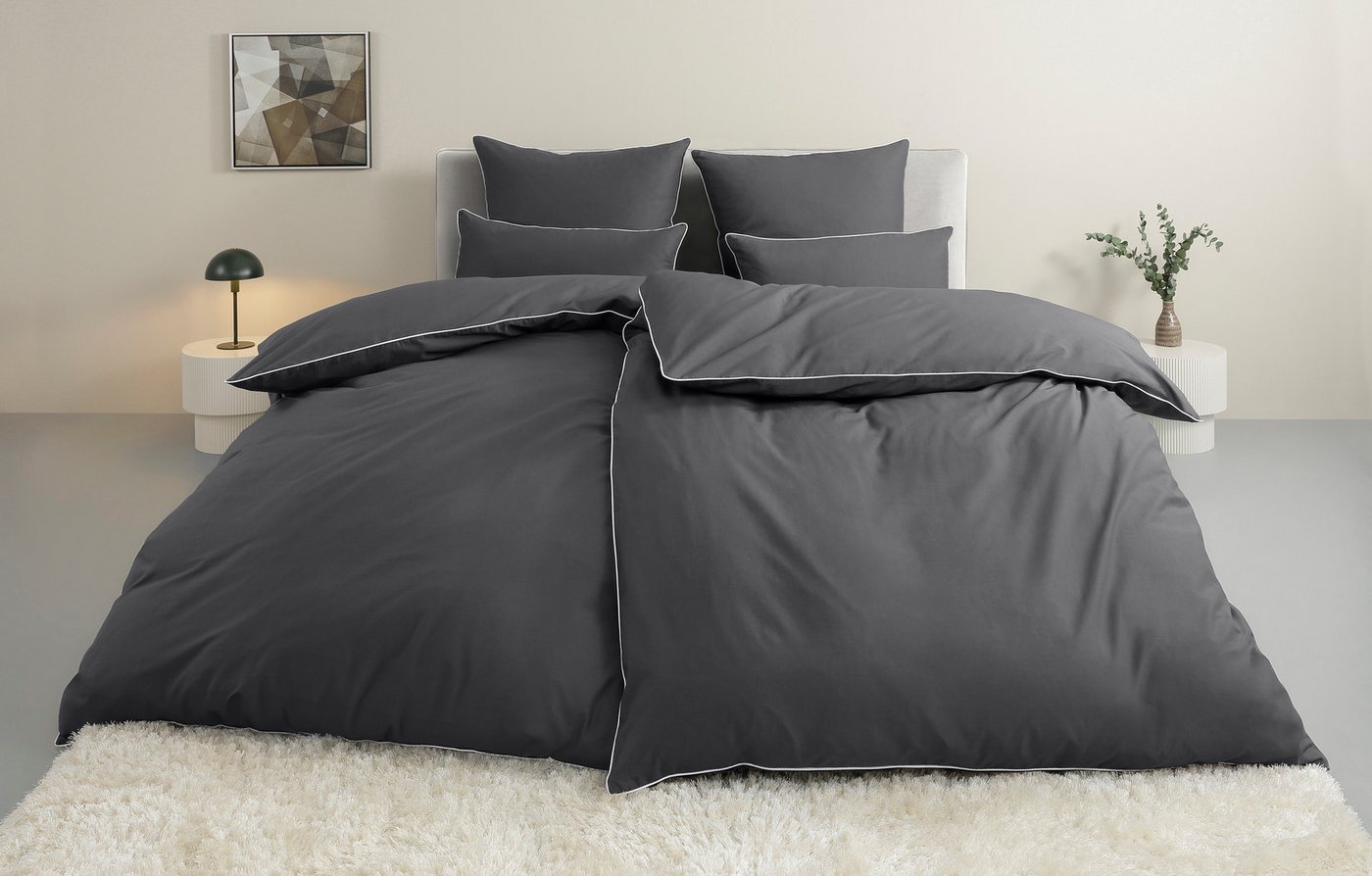 LeGer Home by Lena Gercke Bettwäsche Nayara, Renforcé, 2 teilig, in Gr. 135x200 oder 155x220 cm, Bettwäsche mit Piping/Paspel von LeGer Home by Lena Gercke