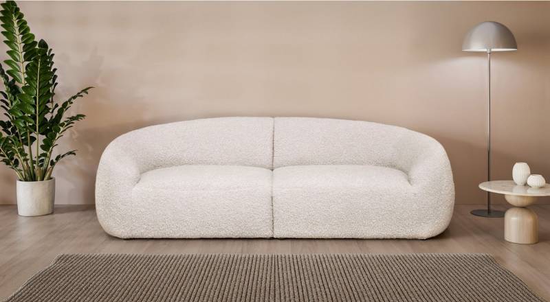 LeGer Home by Lena Gercke Big-Sofa Designersofa, organische Form, Maße B/T/H: 240/64/81 cm, mit Wellenunterfederung, auch in Bouclé, passend zur Serie von LeGer Home by Lena Gercke