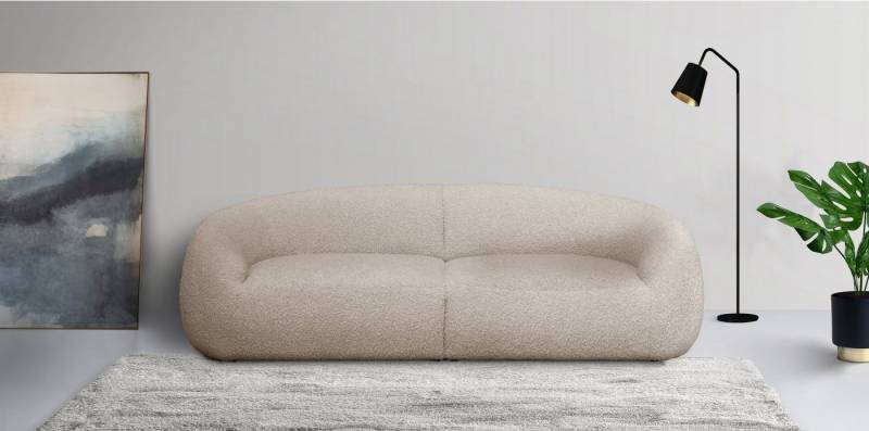 LeGer Home by Lena Gercke Big-Sofa YANI, Designersofa, organische Form, Maße B/T/H: 240/64/81 cm, mit Wellenunterfederung, auch in Bouclé, passend zur Serie von LeGer Home by Lena Gercke