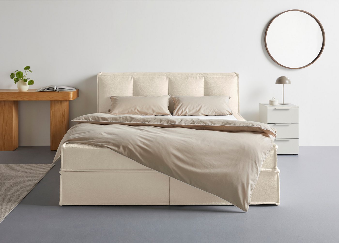 LeGer Home by Lena Gercke Boxspringbett Addyson (Härtegrade H2, H3 und H4 wählbar), Boxspringbett inkl. Topper, 2 Matratzen von LeGer Home by Lena Gercke