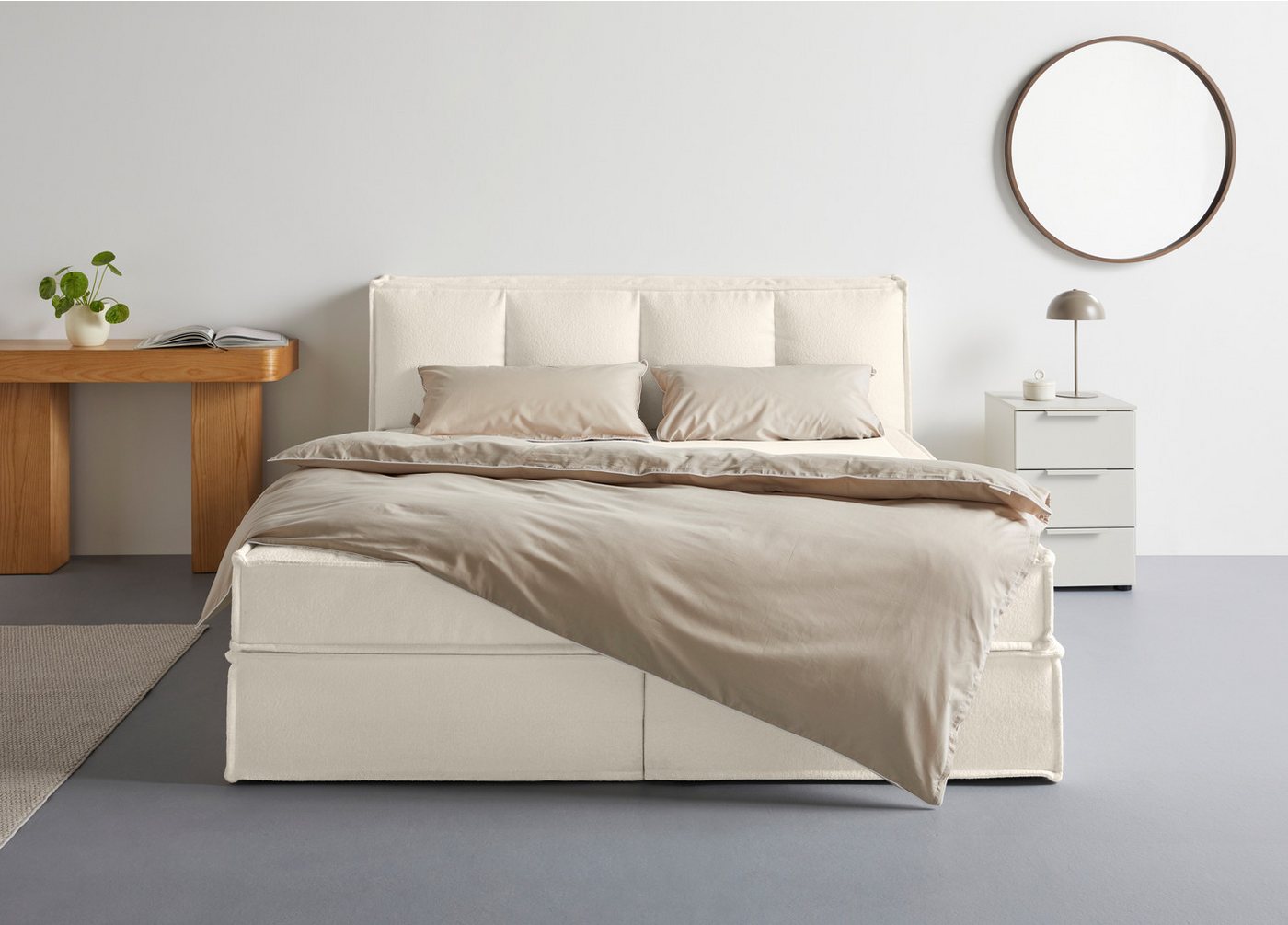 LeGer Home by Lena Gercke Boxspringbett Addyson (Härtegrade H2, H3 und H4 wählbar), Boxspringbett inkl. Topper, 2 Matratzen von LeGer Home by Lena Gercke
