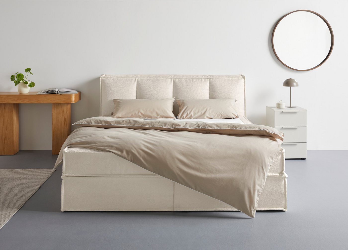 LeGer Home by Lena Gercke Boxspringbett Addyson (Härtegrade H2, H3 und H4 wählbar), Boxspringbett inkl. Topper, 2 Matratzen von LeGer Home by Lena Gercke