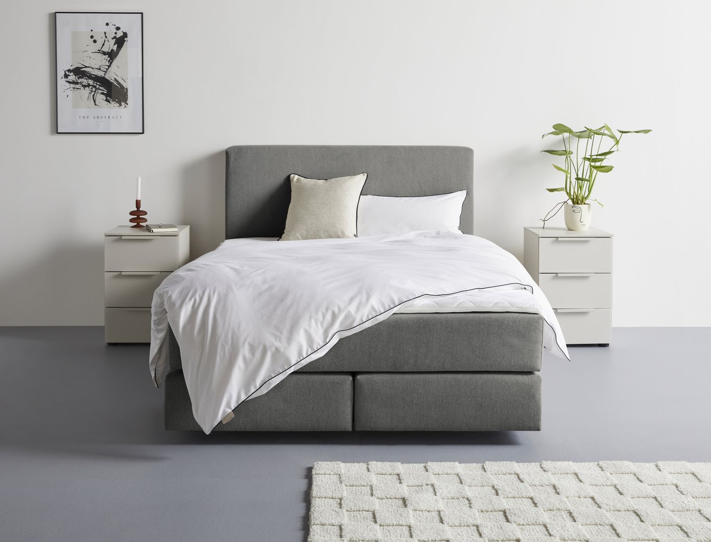 LeGer Home by Lena Gercke Boxspringbett Zalia erhältlich in verschiedenen Breiten, inkl. Toppper, wahlweise mit Bonnell- oder 7-Zonen-Tonnentaschenfederkern von LeGer Home by Lena Gercke