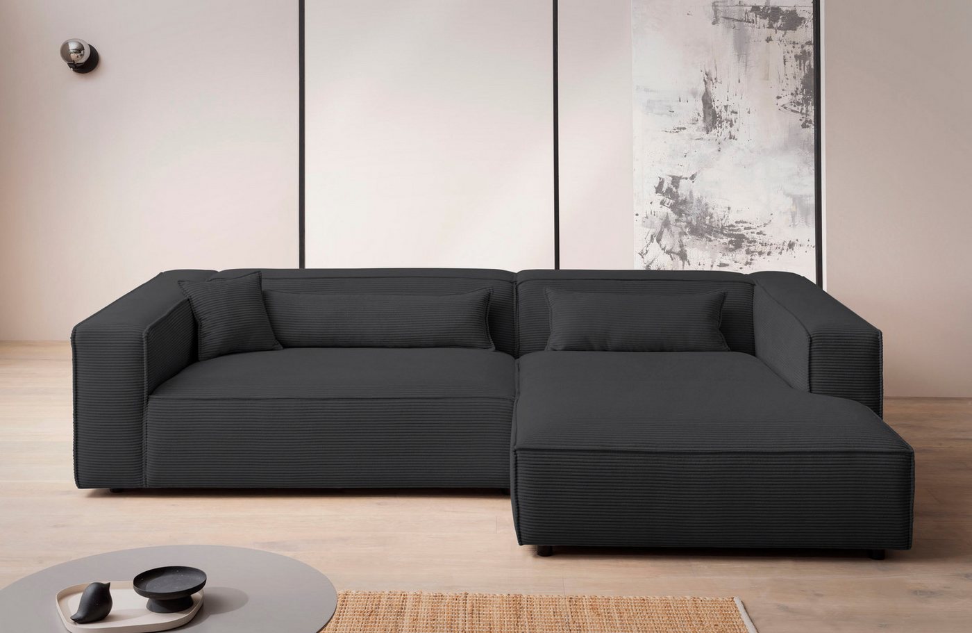LeGer Home by Lena Gercke Ecksofa PIARA XXL, Big-Sofa, Cord, Leinenoptik o. Strukturstoff, L-Form, wahlweise Ottomane rechts/links, Kedernaht, extra tiefe Sitzfläche LeGer Home by Lena Gercke Ecksofa PIARA XXL, Big-Sofa, Cord, Leinenoptik o. Strukturstoff, L-Form, wahlweise Ottomane rechts/links, Kedernaht, extra tiefe Sitzfläche von LeGer Home by Lena Gercke