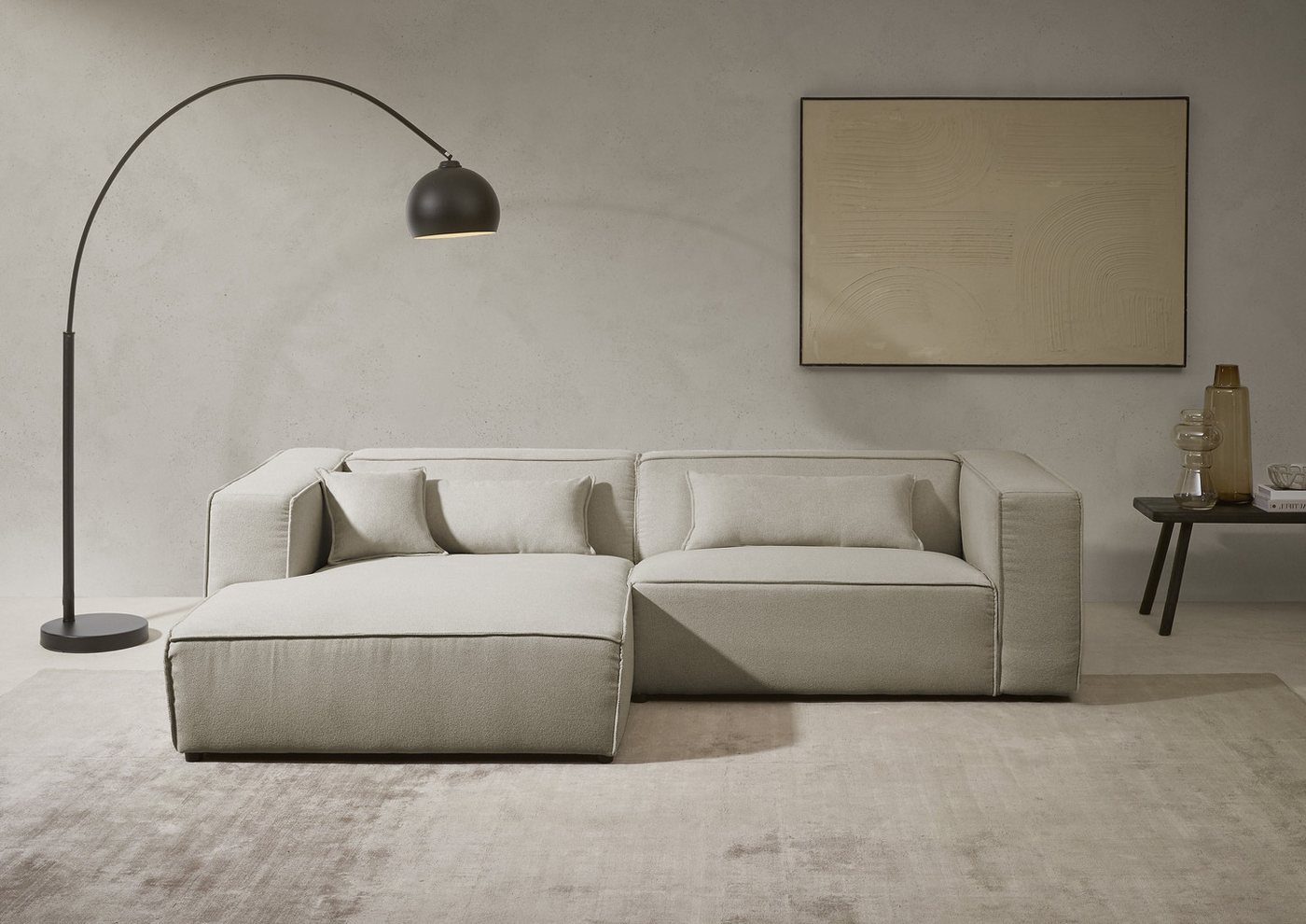 LeGer Home by Lena Gercke Ecksofa PIARA mit Kedernaht in Cord oder Leinenoptik, moderne Couch in L-Form, wahlweise Ottomane rechts/links, schwarze Füße, bequemer Sitzkomfort LeGer Home by Lena Gercke Ecksofa PIARA mit Kedernaht in Cord oder Leinenoptik, moderne Couch in L-Form, wahlweise Ottomane rechts/links, schwarze Füße, bequemer Sitzkomfort von LeGer Home by Lena Gercke