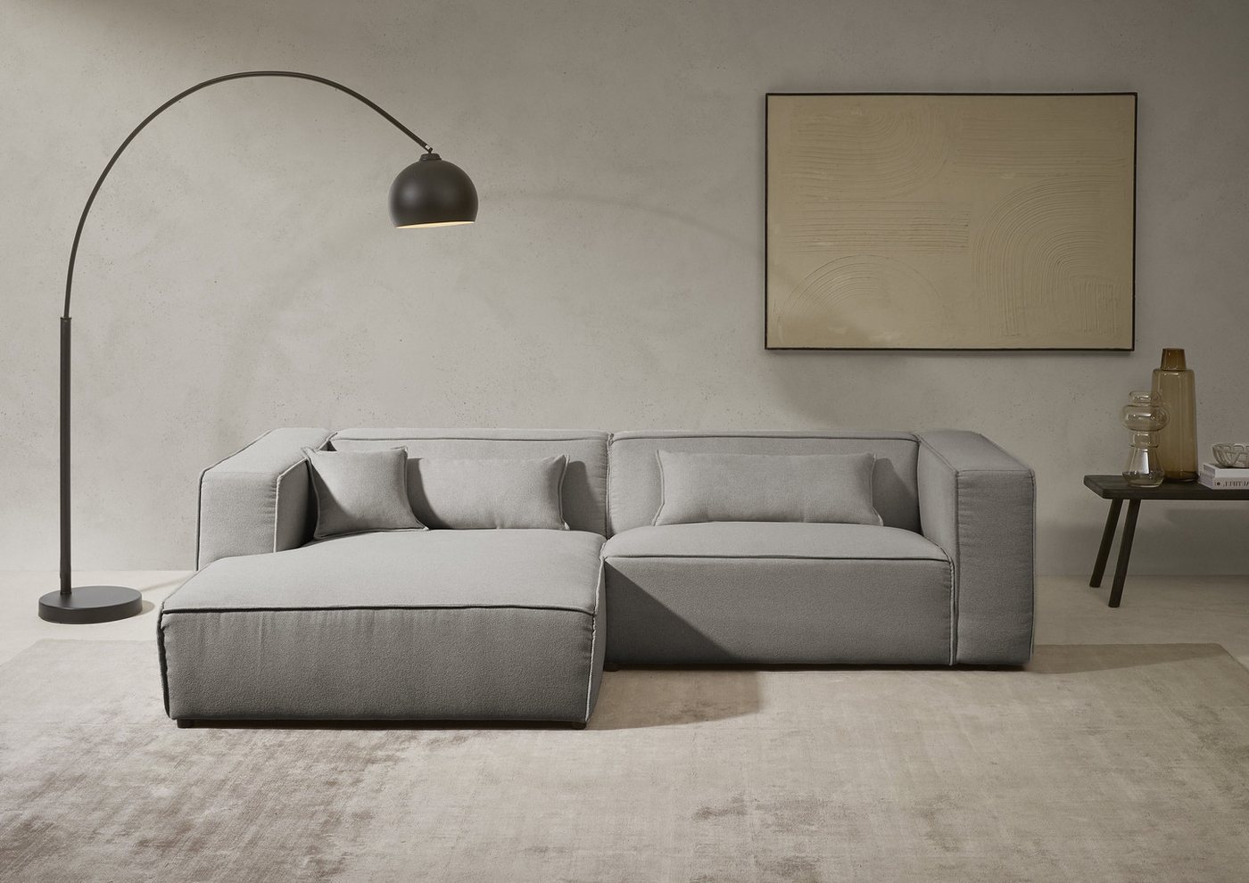 LeGer Home by Lena Gercke Ecksofa PIARA mit Kedernaht in Cord oder Leinenoptik, moderne Couch in L-Form, wahlweise Ottomane rechts/links, schwarze Füße, bequemer Sitzkomfort LeGer Home by Lena Gercke Ecksofa PIARA mit Kedernaht in Cord oder Leinenoptik, moderne Couch in L-Form, wahlweise Ottomane rechts/links, schwarze Füße, bequemer Sitzkomfort von LeGer Home by Lena Gercke